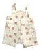 A White Overall Shorts from Aster & Oak in size 3-6M for girl. (Back View)