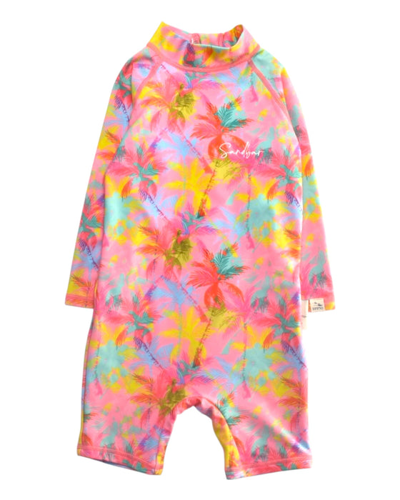A Multicolour Rash Guards from Sandbar in size 6-12M for girl. (Front View)