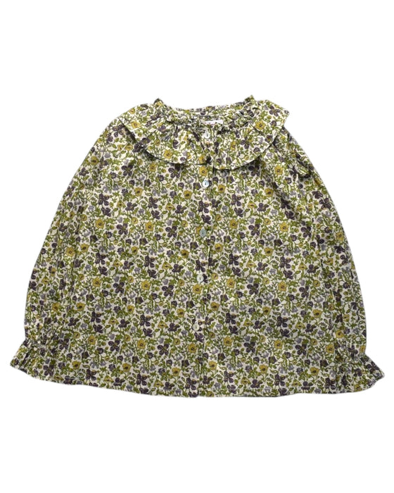 A Multicolour Long Sleeve Tops from Amaia in size 6T for girl. (Front View)