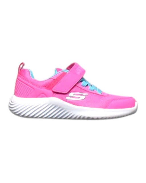 A Pink Sneakers from Skechers in size 5T for girl. (Front View)