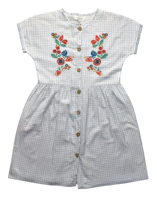 A White Short Sleeve Dresses from Chateau de Sable in size 8Y for girl. (Front View)