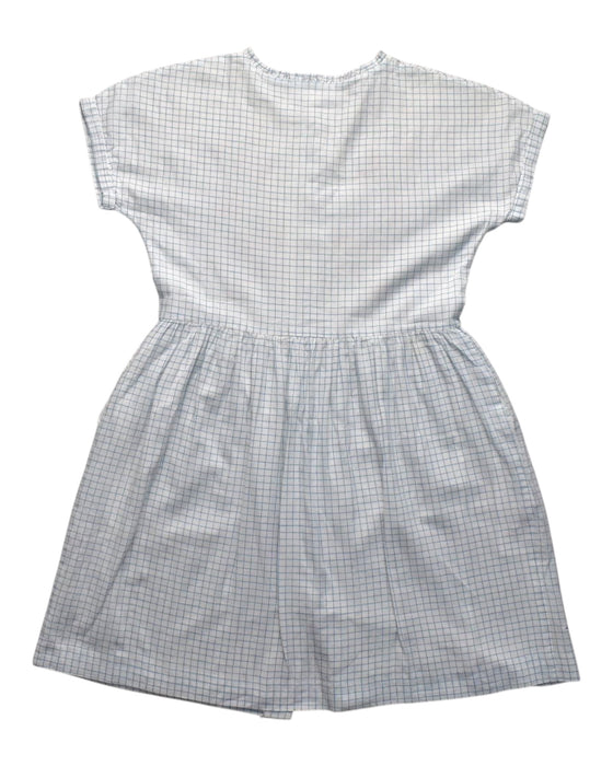 A White Short Sleeve Dresses from Chateau de Sable in size 8Y for girl. (Back View)