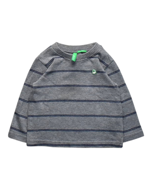 A Grey Long Sleeve Tops from United Colors Of Benetton in size 6-12M for boy. (Front View)