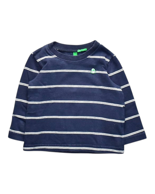 A Navy Long Sleeve T Shirts from United Colors Of Benetton in size 6-12M for boy. (Front View)