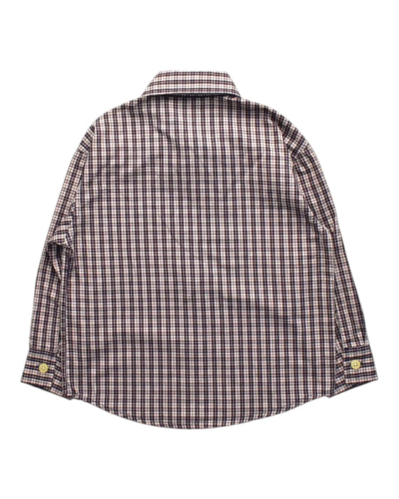 A Brown Long Sleeve Shirts from Nautica in size 2T for boy. (Back View)