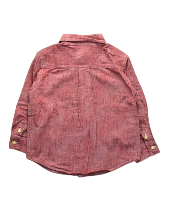A Red Long Sleeve Shirts from Janie & Jack in size 2T for boy. (Back View)