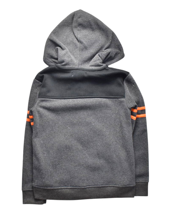 A Grey Hooded Sweatshirts from DKNY in size 6T for boy. (Back View)