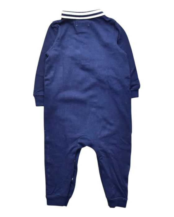 A Navy Long Sleeve Rompers from Ralph Lauren in size 6-12M for boy. (Back View)