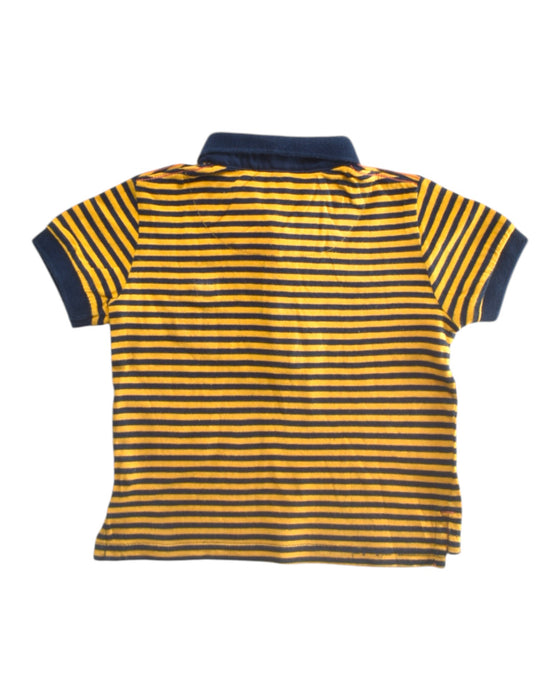 A Navy Short Sleeve Polos from PONEY in size 12-18M for boy. (Back View)