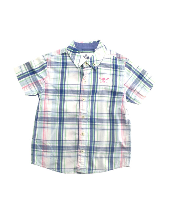 A Multicolour Short Sleeve Shirts from Gingersnaps in size 4T for boy. (Front View)