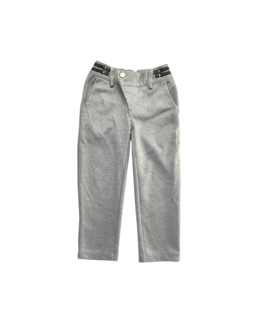 A Grey Dress Pants from PONEY in size 2T for boy. (Front View)