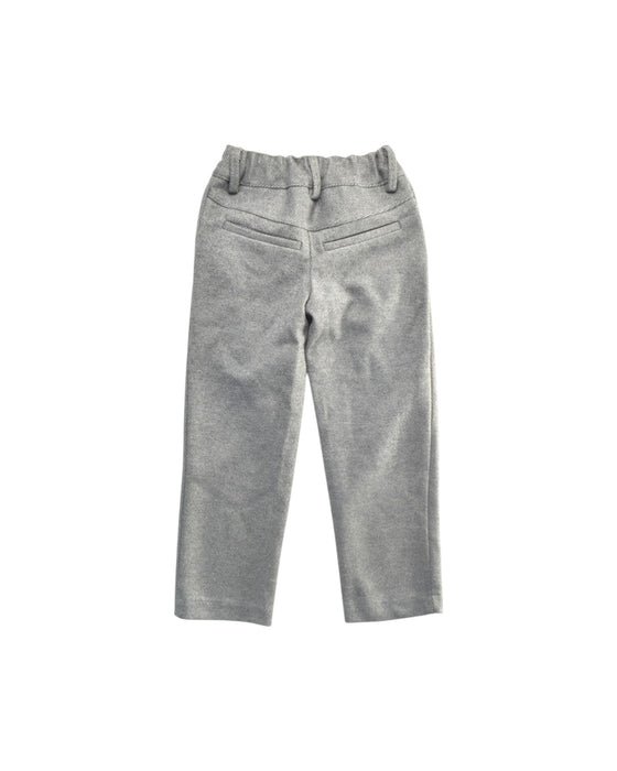 A Grey Dress Pants from PONEY in size 2T for boy. (Back View)
