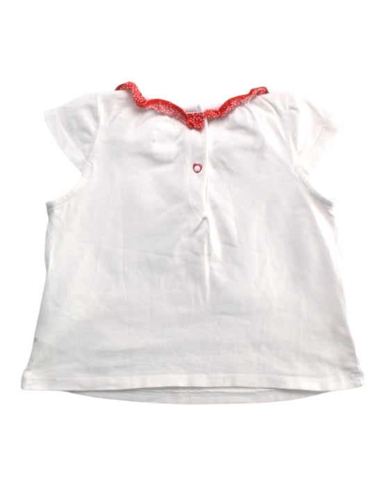 A White Short Sleeve Tops from Chicco in size 2T for girl. (Back View)