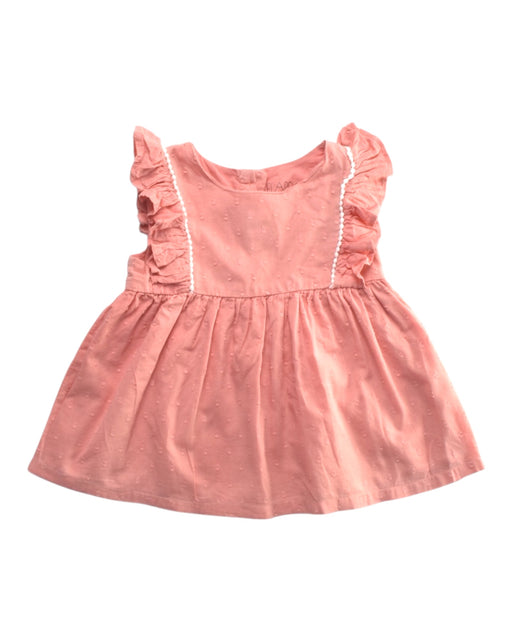 A Pink Sleeveless Dresses from Flapdoodles in size 18-24M for girl. (Front View)