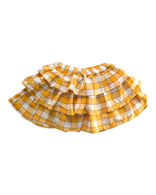 A Yellow Short Skirts from Seed in size 4T for girl. (Front View)