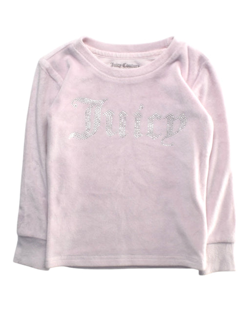 A Pink Long Sleeve Tops from Juicy Couture in size 3T for girl. (Front View)