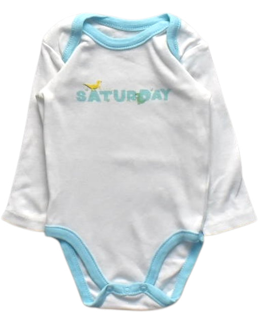 A White Long Sleeve Bodysuits from Orchestra in size 0-3M for girl. (Front View)