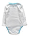 A White Long Sleeve Bodysuits from Orchestra in size 0-3M for girl. (Back View)