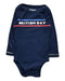 A Navy Long Sleeve Bodysuits from Orchestra in size 3-6M for boy. (Front View)