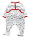 A White Onesies from Petit Bateau in size 3-6M for boy. (Back View)