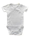 A White Short Sleeve Bodysuits from Petit Bateau in size 0-3M for girl. (Back View)