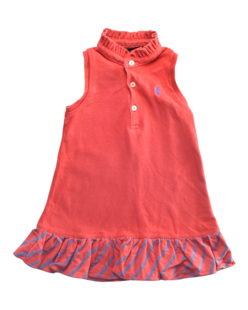 A Orange Sleeveless Dresses from Ralph Lauren in size 6-12M for girl. (Front View)