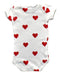 A Red Short Sleeve Bodysuits from Petit Bateau in size 3-6M for girl. (Back View)