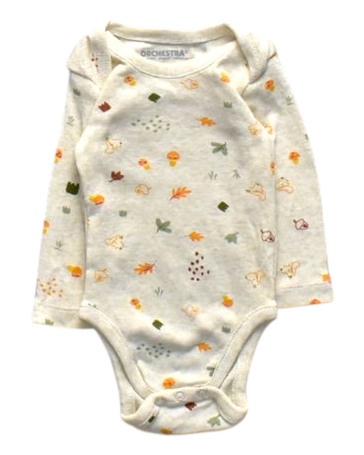 A Multicolour Long Sleeve Bodysuits from Orchestra in size 0-3M for girl. (Front View)
