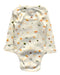 A Multicolour Long Sleeve Bodysuits from Orchestra in size 0-3M for girl. (Back View)