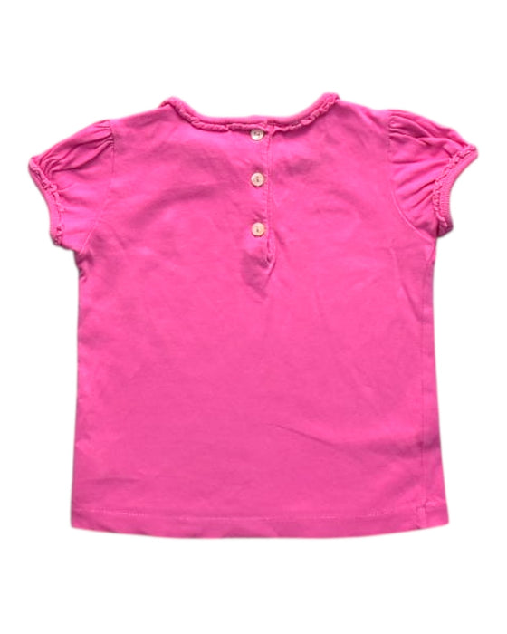 A Pink Short Sleeve Tops from Ralph Lauren in size 6-12M for girl. (Back View)