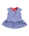 A Blue Short Sleeve Dresses from Tommy Hilfiger in size 3-6M for girl. (Front View)