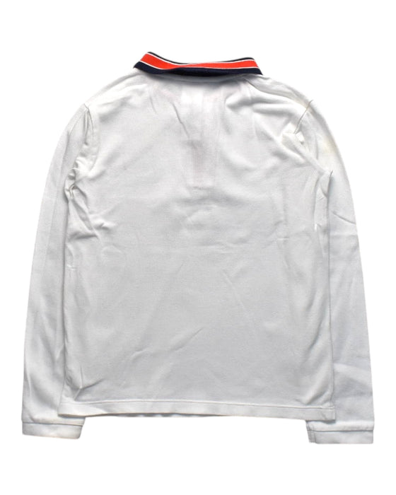 A White Long Sleeve Polos from Jacadi in size 10Y for boy. (Back View)