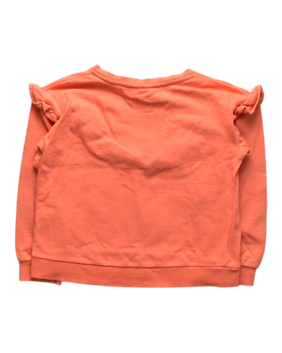 A Orange Crewneck Sweatshirts from Seed in size 6T for girl. (Back View)