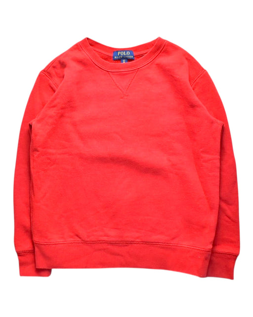 A Red Crewneck Sweatshirts from Polo Ralph Lauren in size 8Y for boy. (Front View)