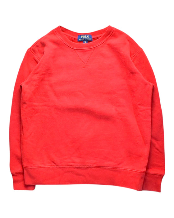 A Red Crewneck Sweatshirts from Polo Ralph Lauren in size 8Y for boy. (Front View)