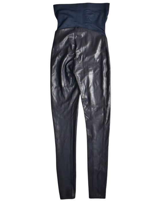 A Black Leggings from Spanx in size Maternity-M for maternity. (Back View)