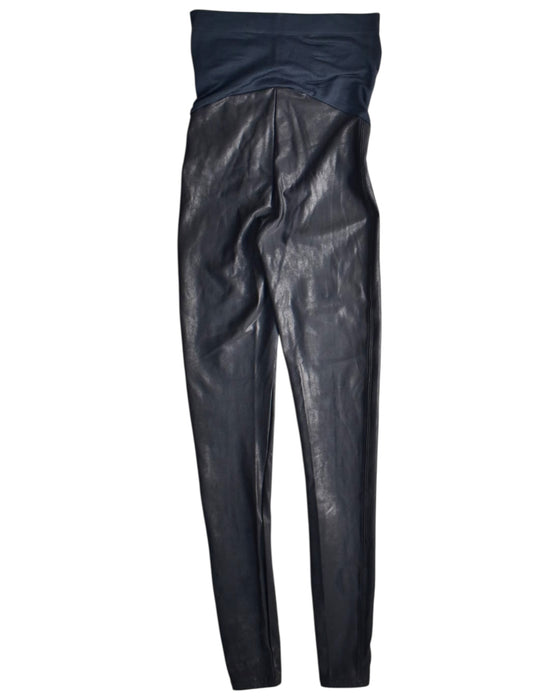 A Black Leggings from Spanx in size Maternity-M for maternity. (Back View)