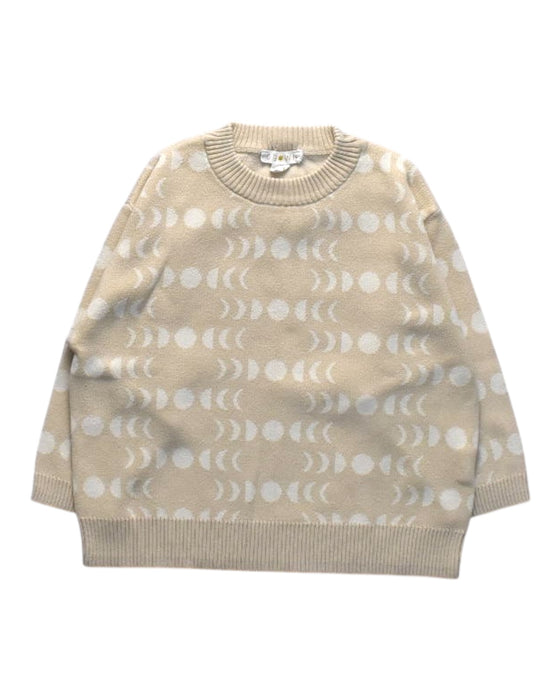 A Beige Crewneck Sweatshirts from Grown in size 4T for girl. (Front View)