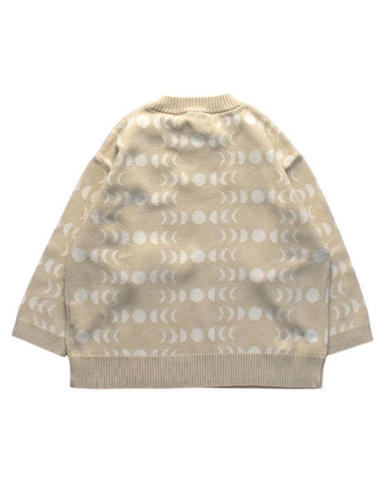 A Beige Crewneck Sweatshirts from Grown in size 4T for girl. (Back View)