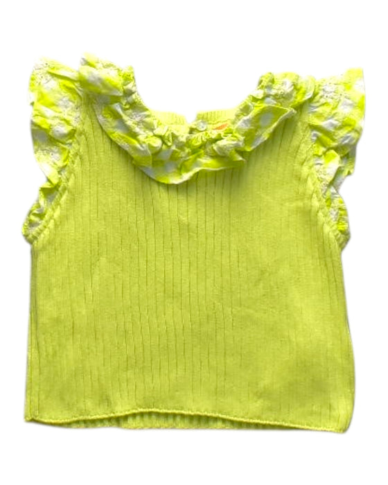 A Yellow Sleeveless Tops from Gingersnaps in size 12-18M for girl. (Front View)