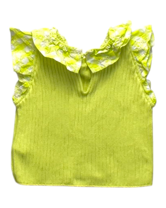 A Yellow Sleeveless Tops from Gingersnaps in size 12-18M for girl. (Back View)