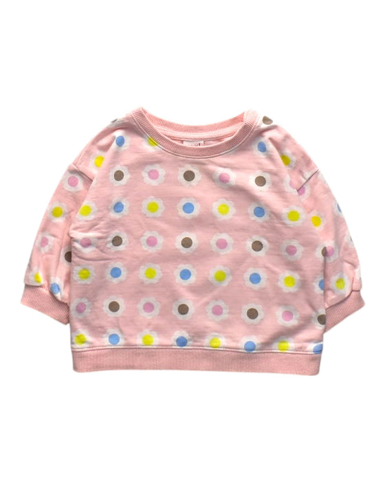 A Multicolour Crewneck Sweatshirts from Seed in size 12-18M for girl. (Front View)