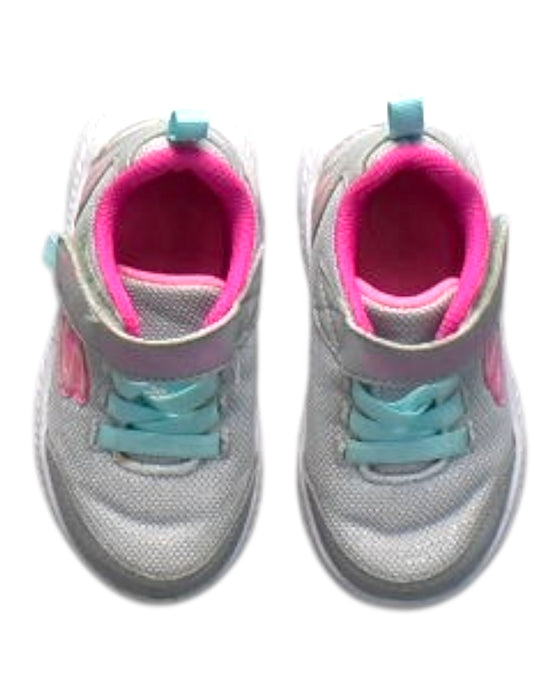 A Multicolour Sneakers from Skechers in size 18-24M for girl. (Back View)