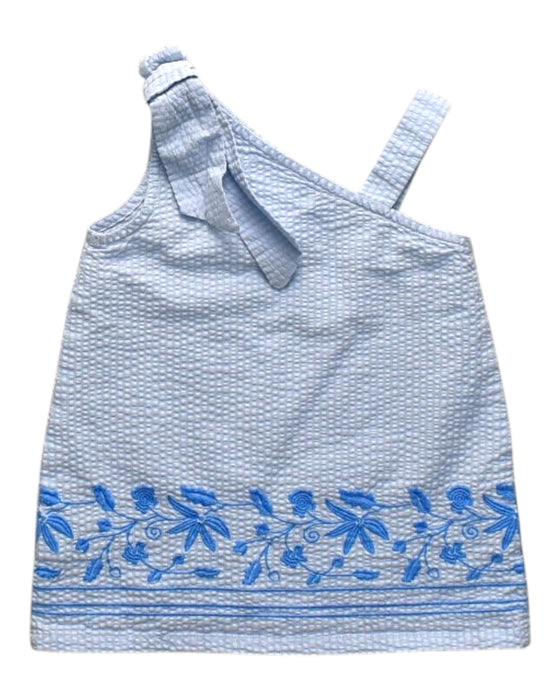 A White Sleeveless Dresses from Gingersnaps in size 6-12M for girl. (Back View)