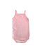 A Pink Sleeveless Bodysuits from Petit Bateau in size 6-12M for girl. (Back View)
