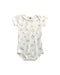 A White Short Sleeve Bodysuits from Petit Bateau in size 3-6M for girl. (Front View)