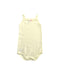 A Ivory Sleeveless Bodysuits from Petit Bateau in size 0-3M for girl. (Front View)
