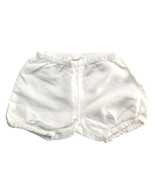 A White Bloomers from Petit Bateau in size 3-6M for girl. (Front View)