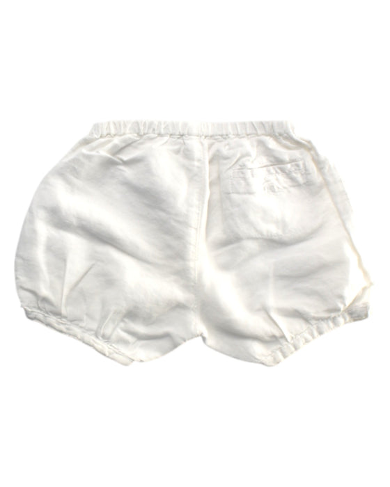 A White Bloomers from Petit Bateau in size 3-6M for girl. (Back View)