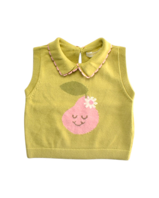A Green Sleeveless Tops from Gingersnaps in size 3-6M for girl. (Front View)